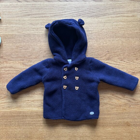 Navy Baby Cardigan Sweater | 3-6M - Picture 1 of 3